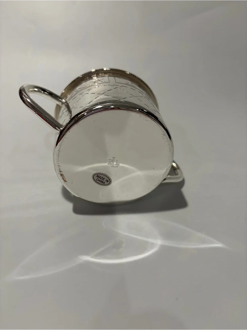 Ralph Lauren Silver Baby Cup Alphabet New Baby Nursery Baby Shower Gift